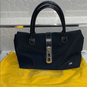 Black nylon La Bagagerie satchel